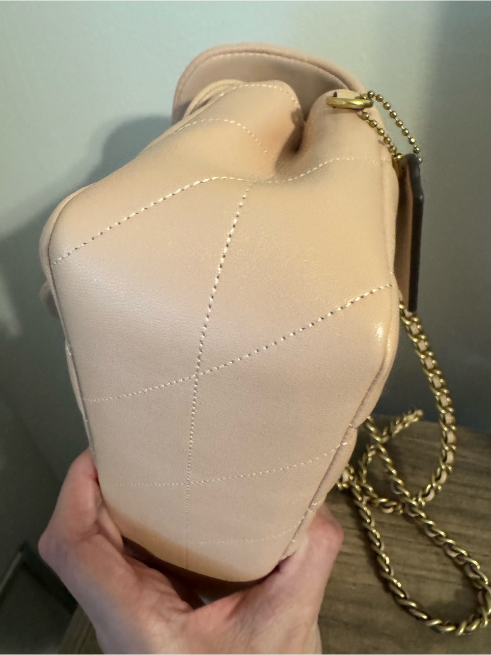 COACH Quilted Tabby 26 Shoulder Bag - Cream - Picture 14 of 16